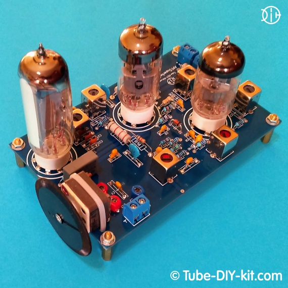 DIY kit Radio-frequency unit AM superheterodyne receiver on 3 vacuum tubes