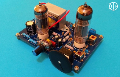 AM superheterodyne receiver on two vacuum tubes