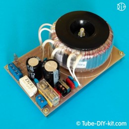 Electronic DIY kit: Power supply for vacuum tubes circuits with an EMI filter