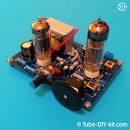 Electronic DIY kit: AM superheterodyne receiver on two vacuum tubes