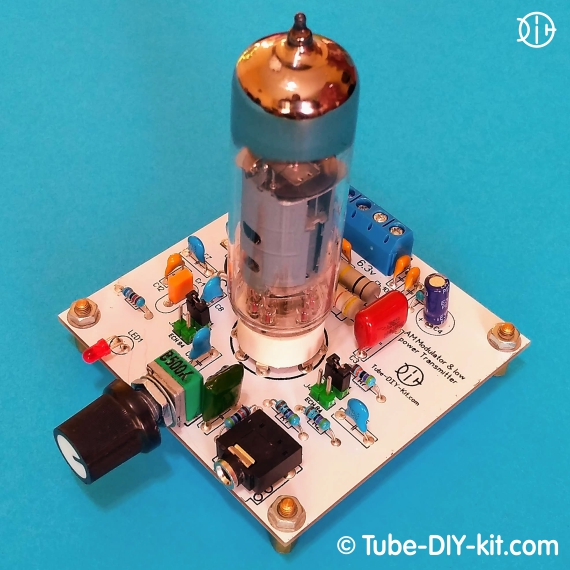 DIY kit AM modulator and low power transmitter on vacuum tube